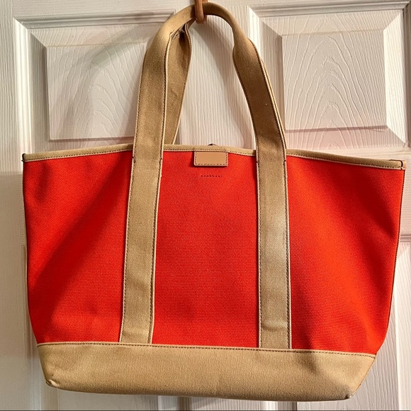 J. Crew Handbags - J. Crew orange tote purse